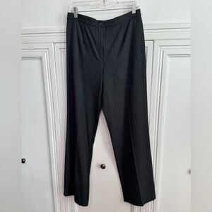 ‎Black Pinstripe Trousers